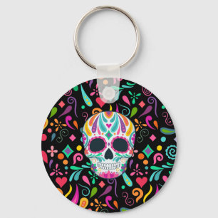 Finare Flowwwalls Sugar Skull Nyckelring