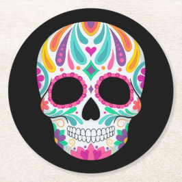 Finare Flowwwalls Sugar Skull Underlägg Papper Rund