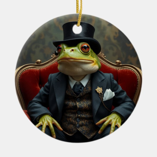 Finare Frog Julgransprydnad Keramik (Framsidan)