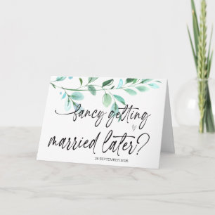 Finare Gifta sig Senare Bröllop Bride till Groom Kort