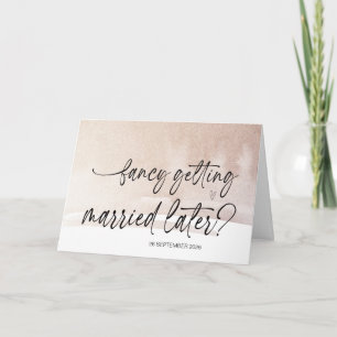 Finare Gifta sig Senare Bröllop Bride till Groom Kort