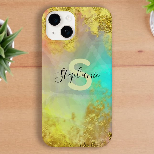 Finare Glam Abstrakt Guld Metallic Foil Glitter (Skapare uppladdad)