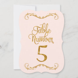 FINARE GLITTER BORDSNUMMER 5 BRÖLLOP