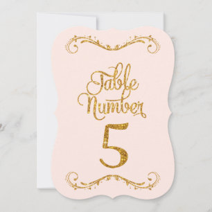 FINARE GLITTER BORDSNUMMER 5 BRÖLLOP