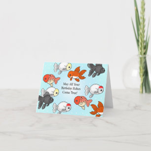 Finare Goldfish, söt guldfisk ranchfiskar Kort
