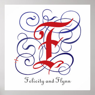 Finare Gothic Caps Brev F, 300 dpi PNG Poster