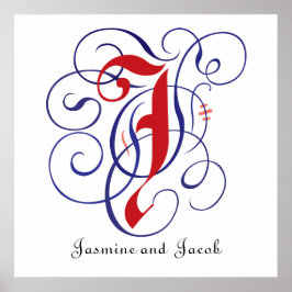 Finare Gothic Caps Brev J, 300 dpi PNG Poster