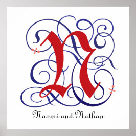 Finare Gothic Caps Brev N, 300 dpi PNG Poster