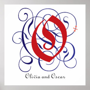 Finare Gothic Caps Brev O, 300 dpi PNG Poster