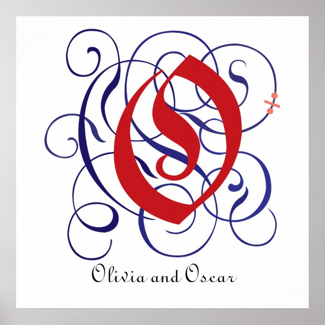 Finare Gothic Caps Brev O, 300 dpi PNG Poster (Framsidan)