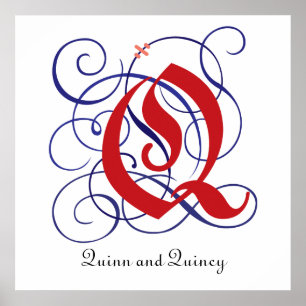 Finare Gothic Caps Brev Q, 300 dpi PNG Poster