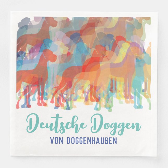 Finare Great dane Napkins Pappersservett (Framsida)