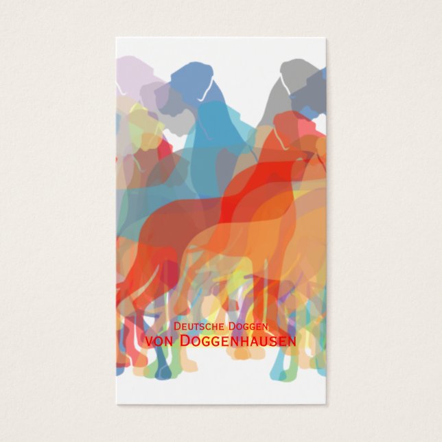 Finare Great dane Visitkort (Framsidan)