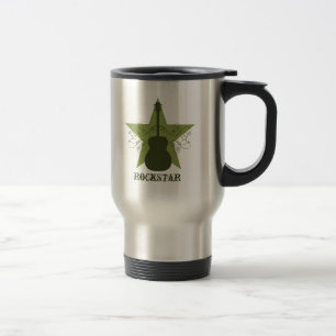 Finare Guitar Star Swirls Mugg, Grönt Resemugg