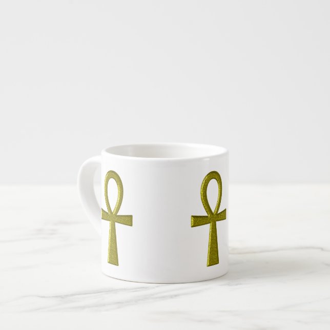 Finare Guld Ankh Epresso Mugg Espressomugg (Framsida vänster)