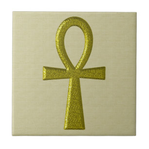 Finare Guld Ankh Tile Kakelplatta