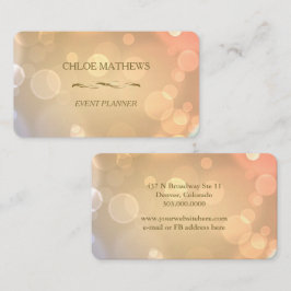 Finare Guld Bokeh Professionell Visitkort