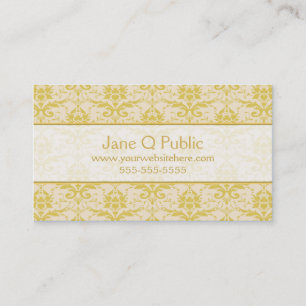 Finare Guld Damask Visitkort