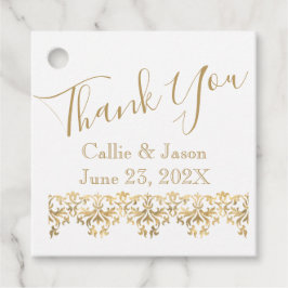 Finare Guld Lettering Tack Gåvor Etiketter