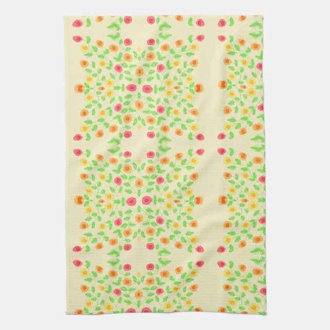 Finare handduk med Gult av smör Kökshandduk (Vertikal)