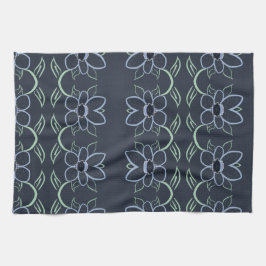 Finare handdukar med marint blått