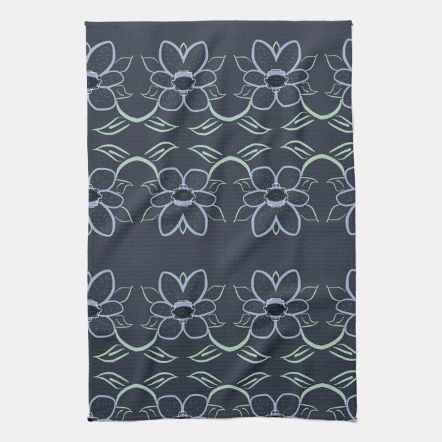 Finare handdukar med marint blått (Vertikal)