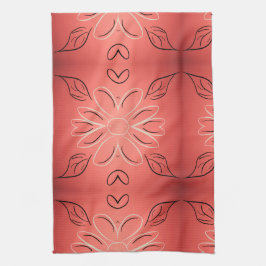 Finare handdum med rosterkorall kökshandduk