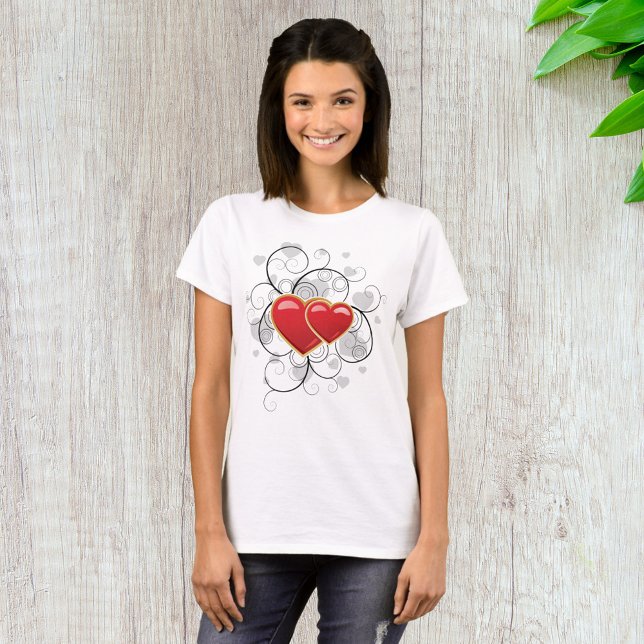 Finare Heart Red Kärlek T-Shirt (Skapare uppladdad)