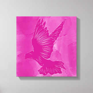 Finare Heliga Spirit Dove Abstrakt - Rosa Canvastryck