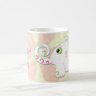 Finare Indiska Stil Elephant Personlig mugg