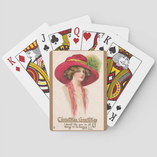 Finare jul Dam Casinokort (Baksidan)