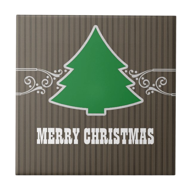 Finare Julgran Swirls Tile Kakelplatta (Framsidan)