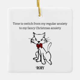 Finare juloro julgransprydnad keramik