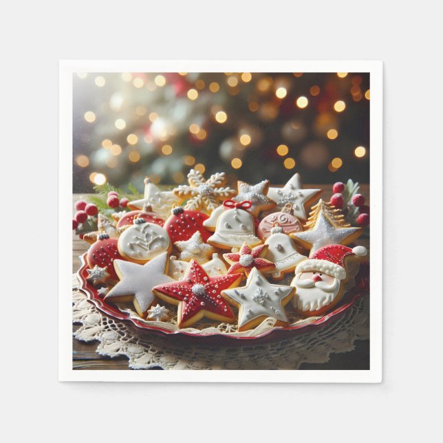 Finare julsocker Cookies Pappersservett (Framsidan)