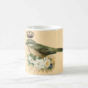Finare Krona Bird på persikor Kaffemugg