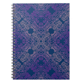 finare lila arabesque design anteckningsbok