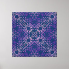 finare lila arabesque design canvastryck