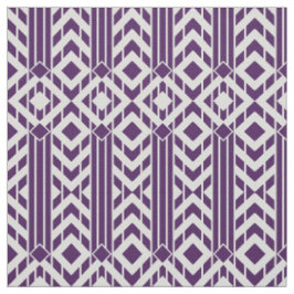 Finare Lila & Grått Chevron Rand Fabric Tyg