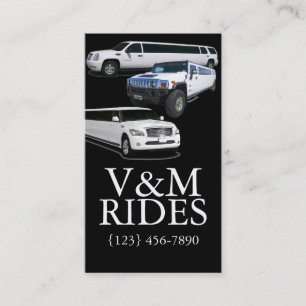 Finare Limousines Driver Services, Affärskort Visitkort