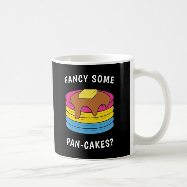Finare Lite Pan-cakes LGBTQ Pansexual Pride Kaffemugg (Höger)