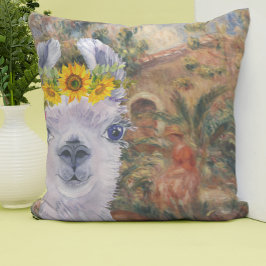 Finare Llama och Renoirs lantgård Kudde