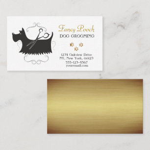 Finare Luxury Pet Hund Grooming Service Visitkort