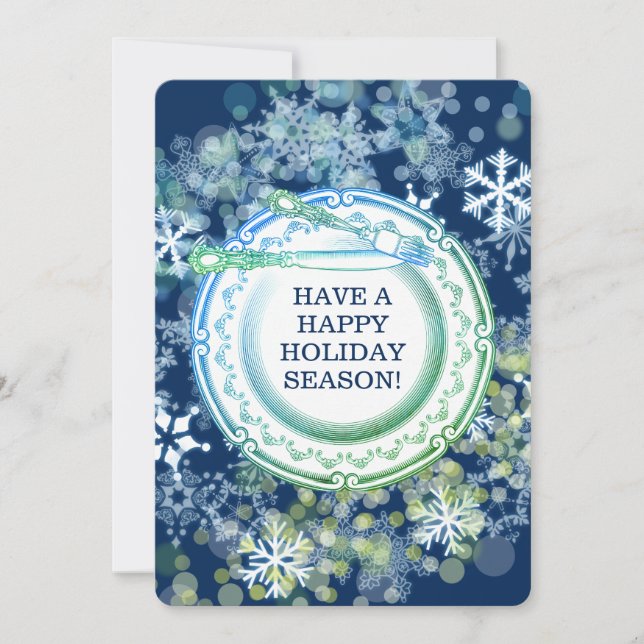 Finare mattråd catering jul helgdag julkort (Framsida)