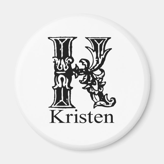 Finare Monogram: Kristen Magnet (Framsidan)