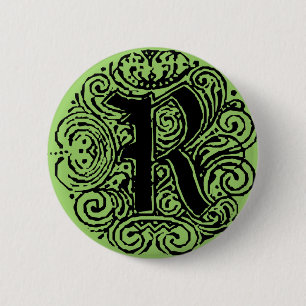 Finare Monogram "R" Monarchia Pin-Back Knapp
