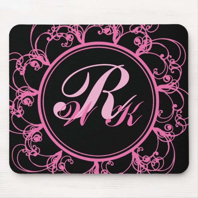 Finare monogrammad muskepad musmatta (Framsidan)
