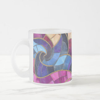 Finare Mosaic Frosted Glass Mugg