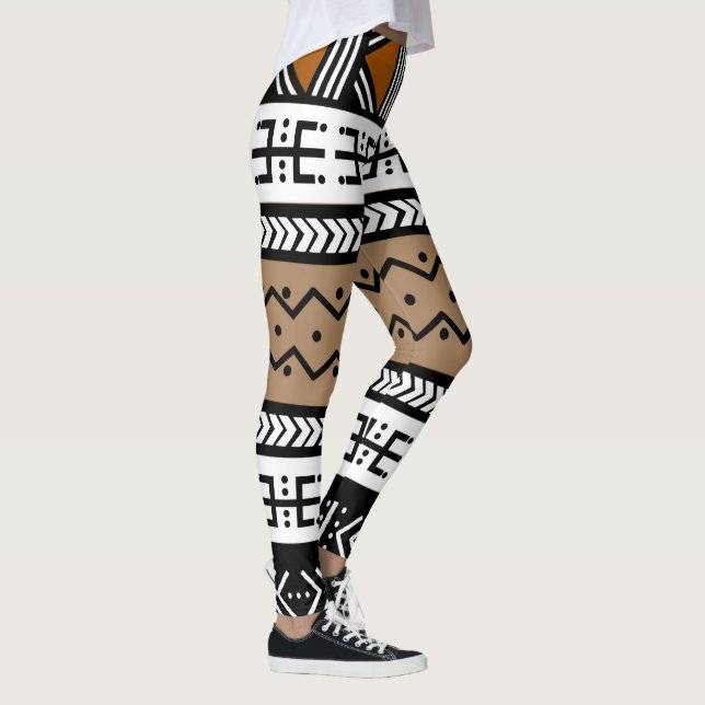 Finare Mudcloth Inspired Printing Leggings (Höger)