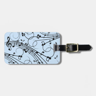 Finare Musik noter Blue Bagagebricka