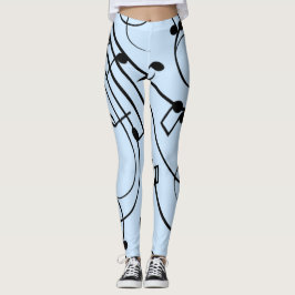 Finare Musik noter Blue Leggings